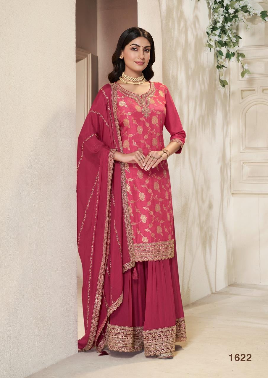 Silk Sharara suit set