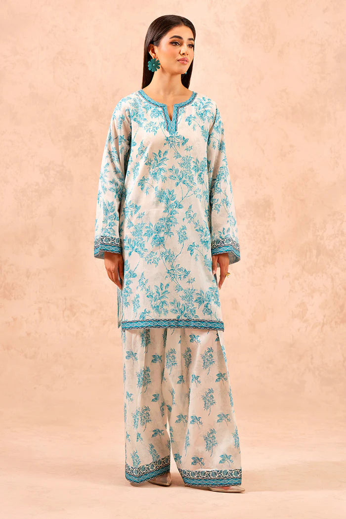 Light Blue Motifs Farsi Salwar suit