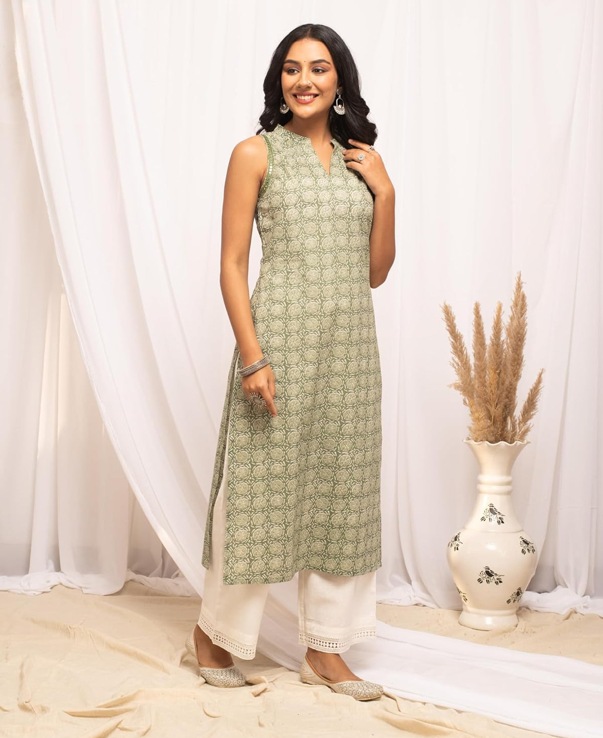 Rayon cotton kurta set