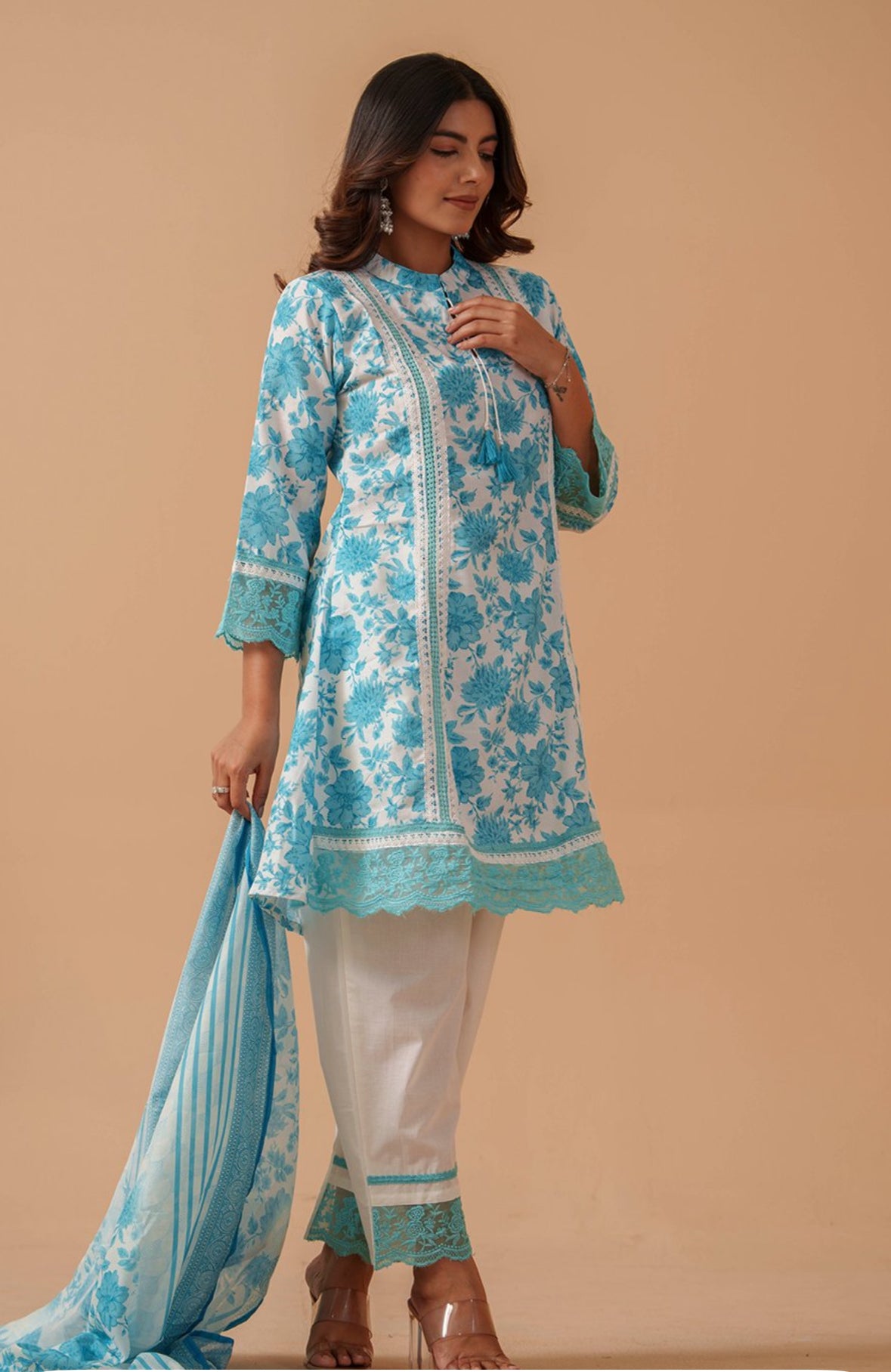 3 piece cotton suit