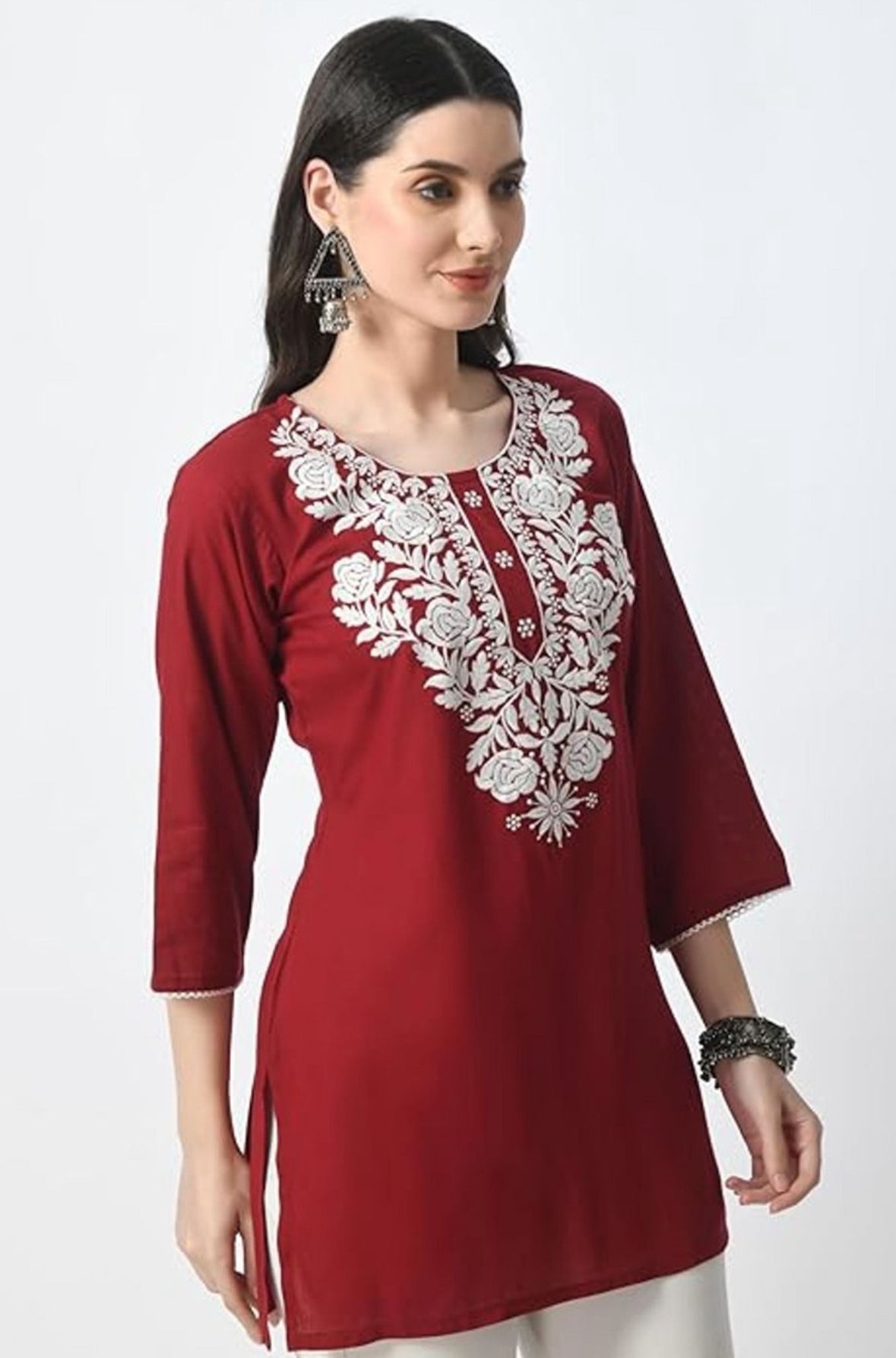 Threadwork rayon short kurti