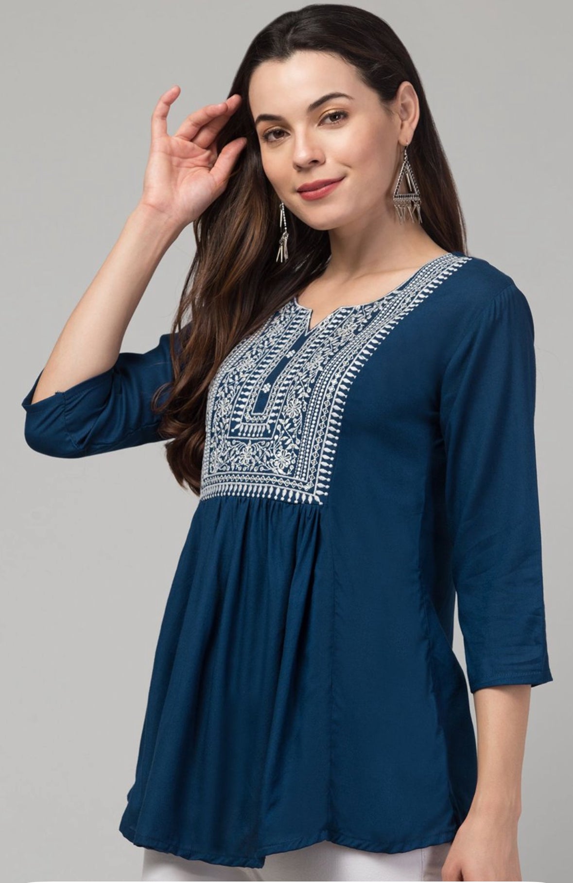 Peplum short kurti (3 colour options)