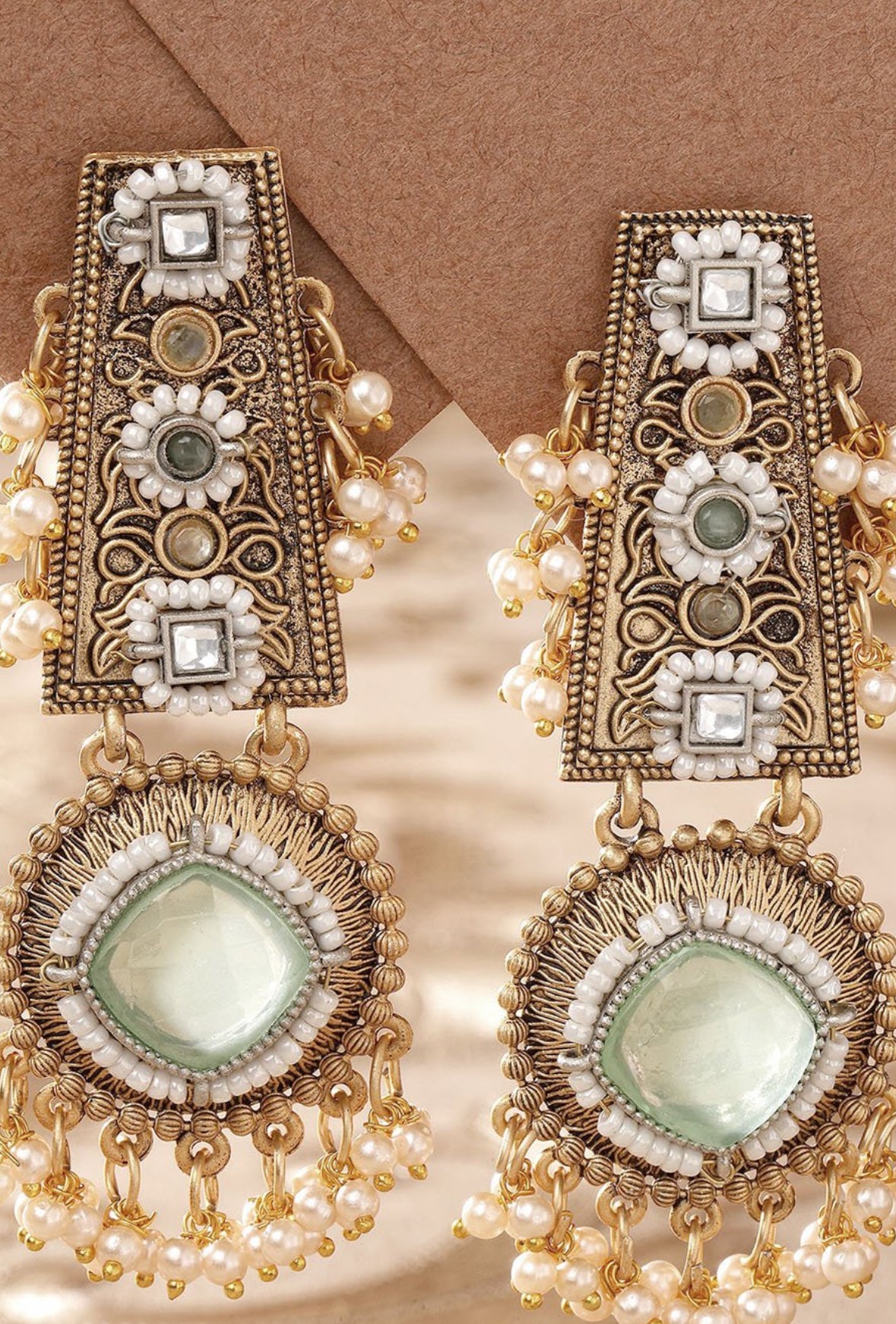 Stone earrings