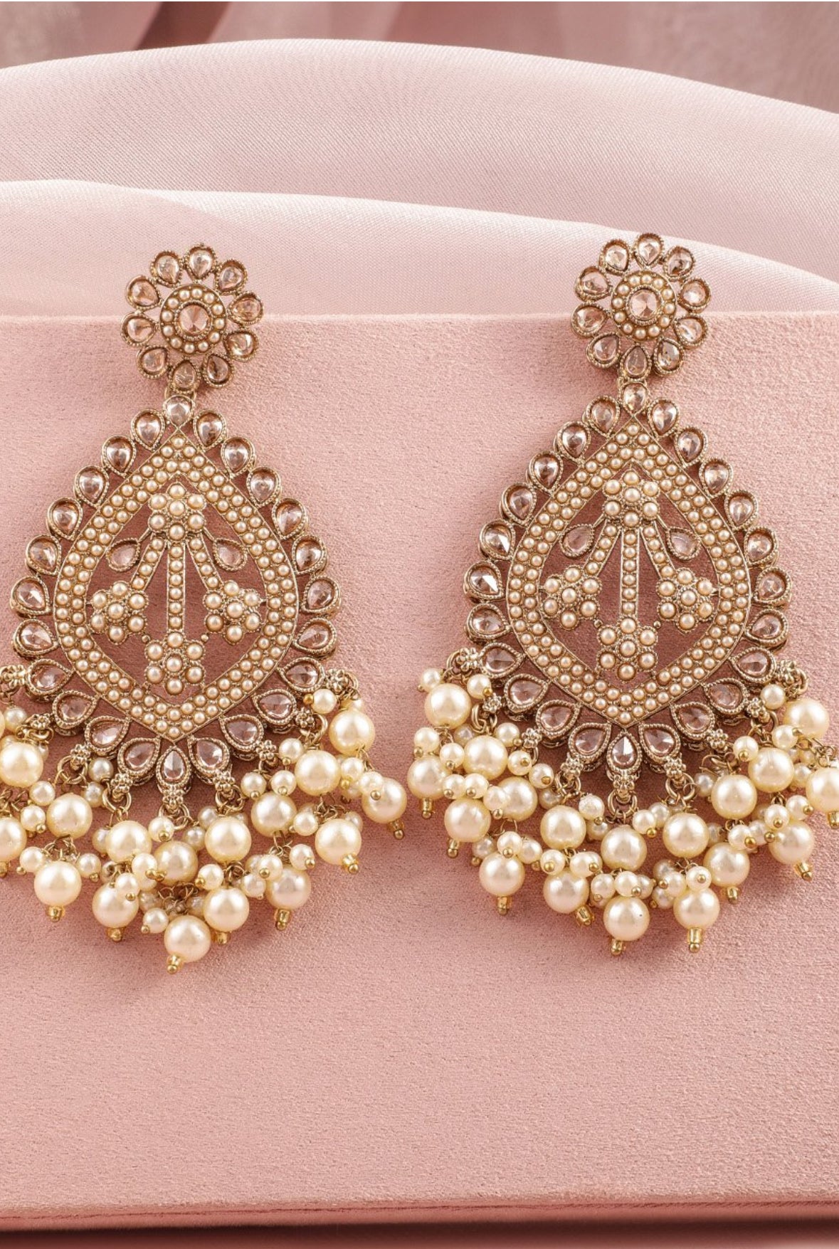 Rose gold earrings