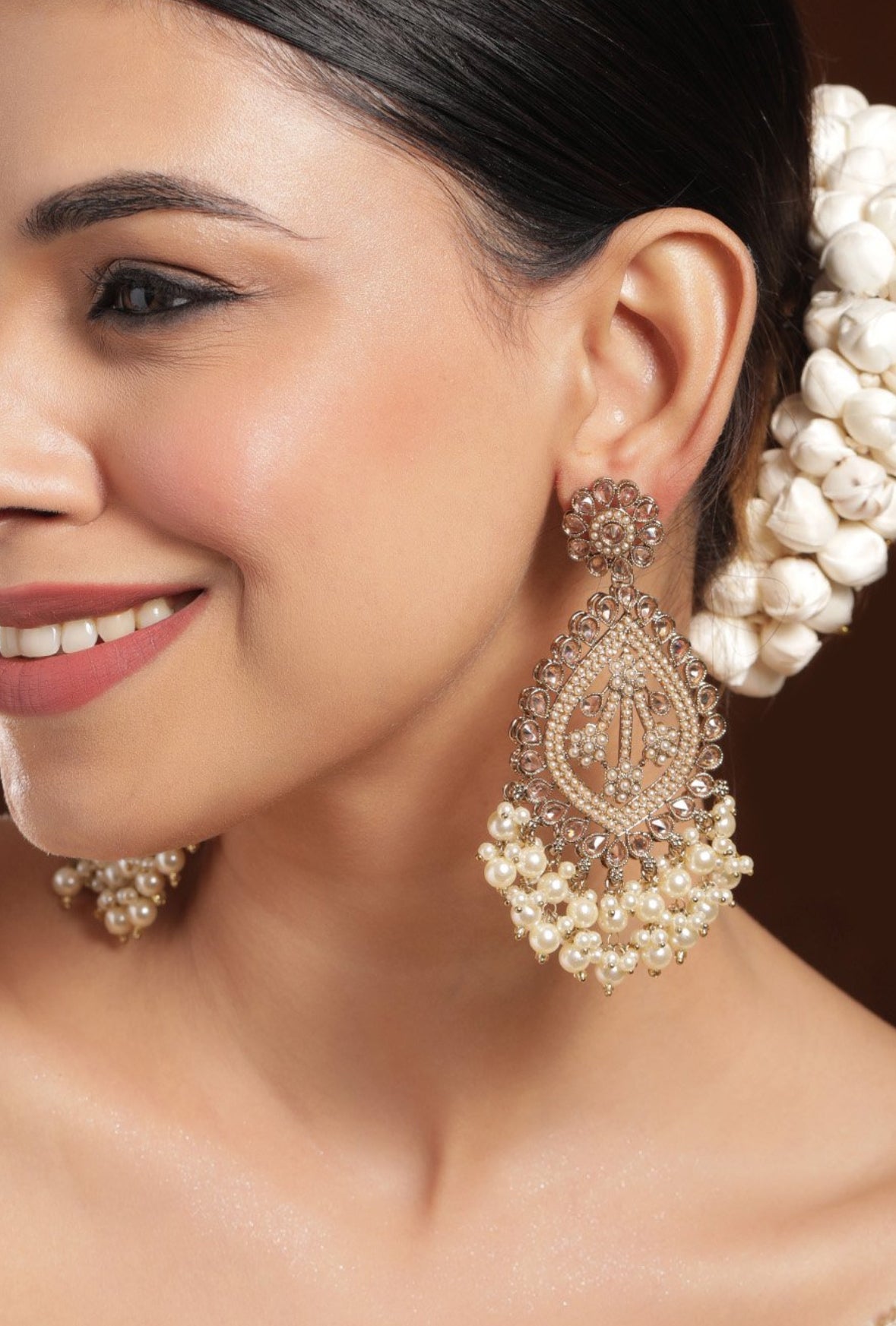 Rose gold earrings