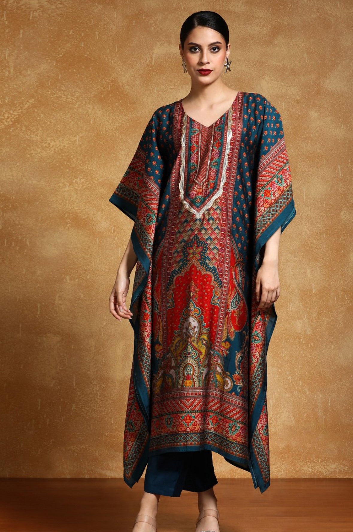 Silk kaftan set