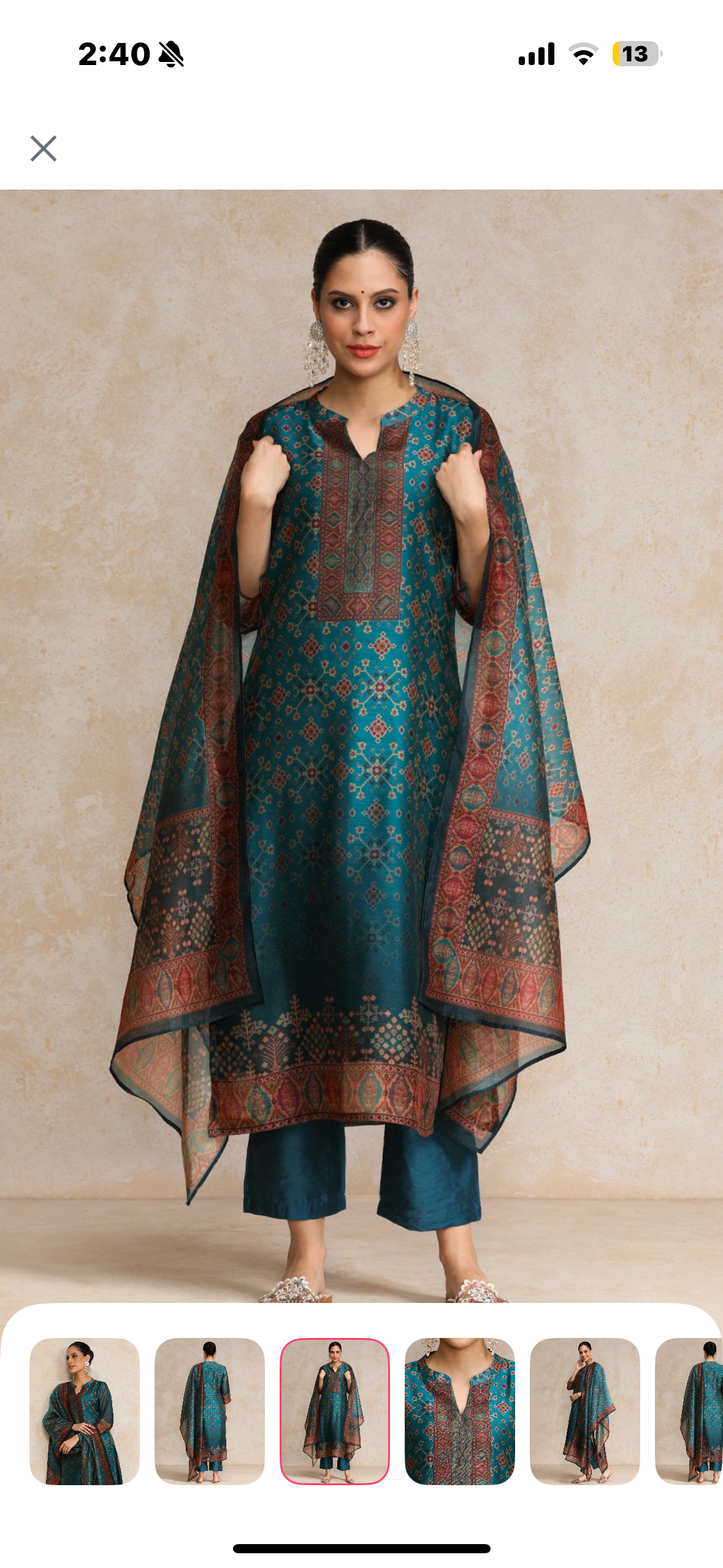 Chanderi 3 piece set