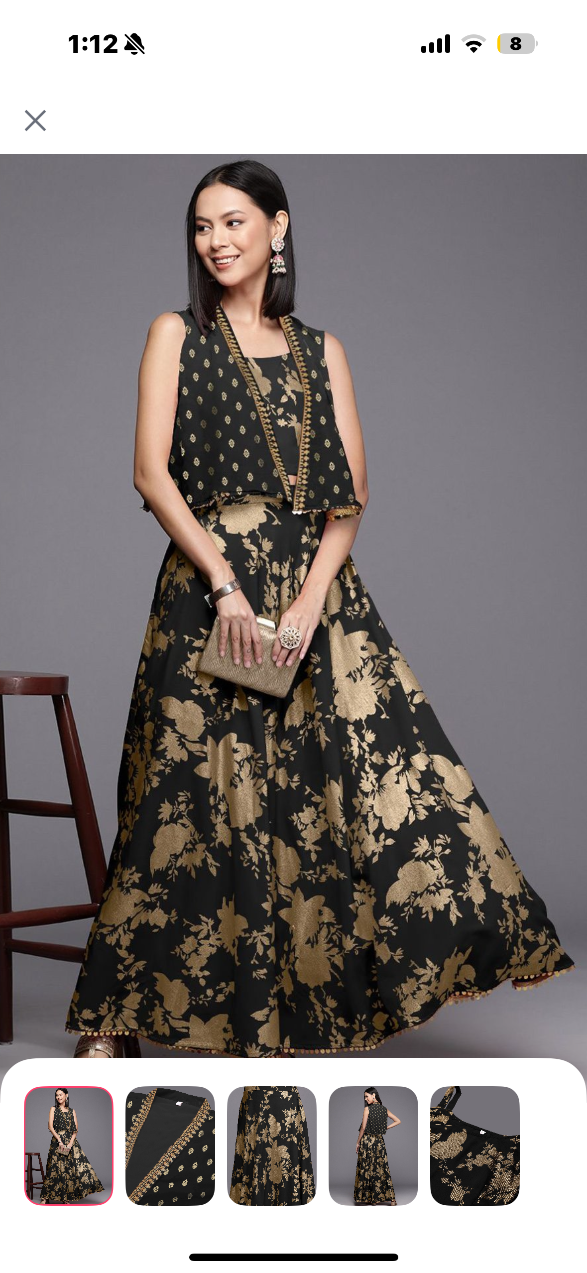 3 piece Black choli set