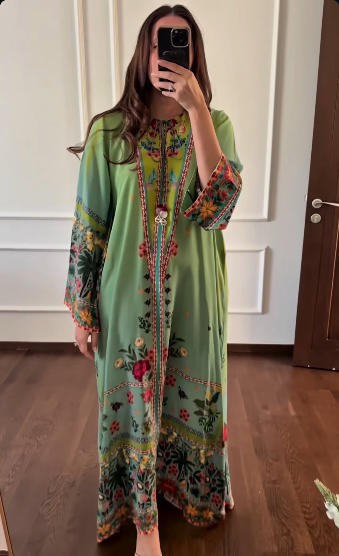 Silk Kaftan Dress