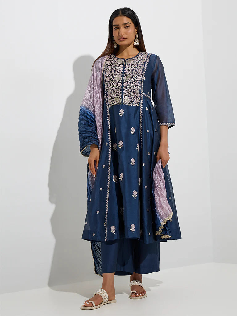 3 piece Indian Anarkali suit set Ethnic Wear
