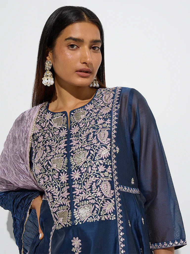 3 piece Indian Anarkali suit set Ethnic Wear