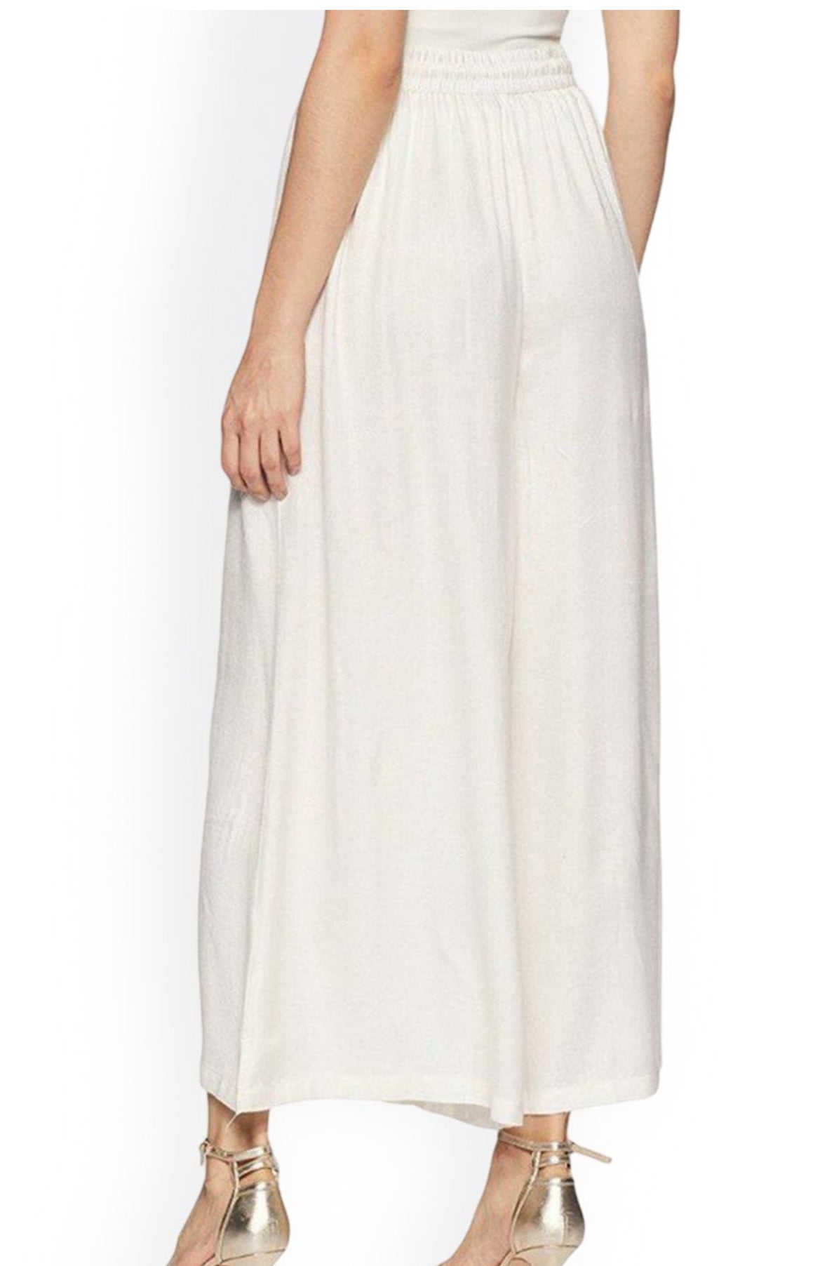 White Flared Plazzo
