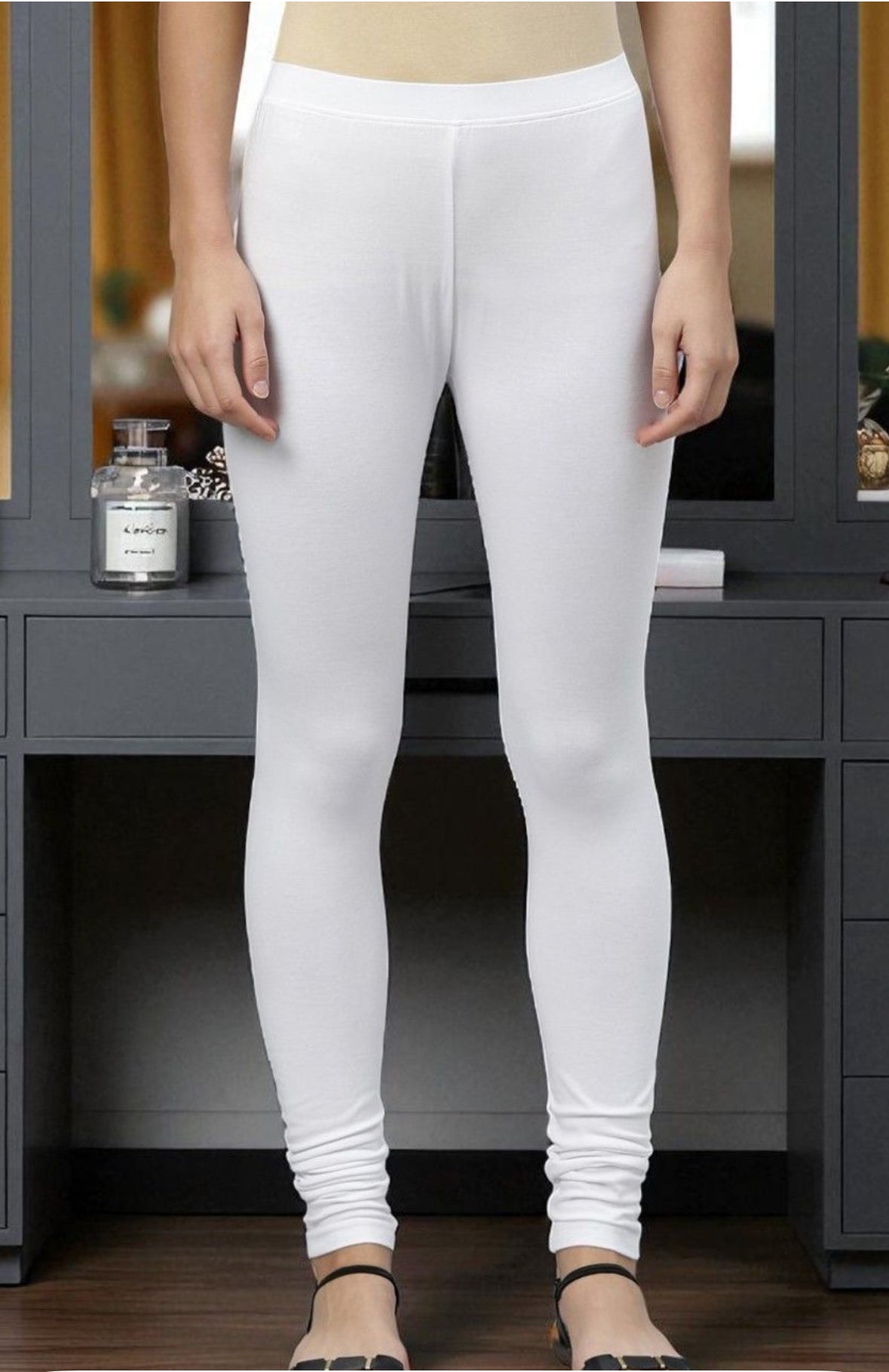 White Ankle leggings