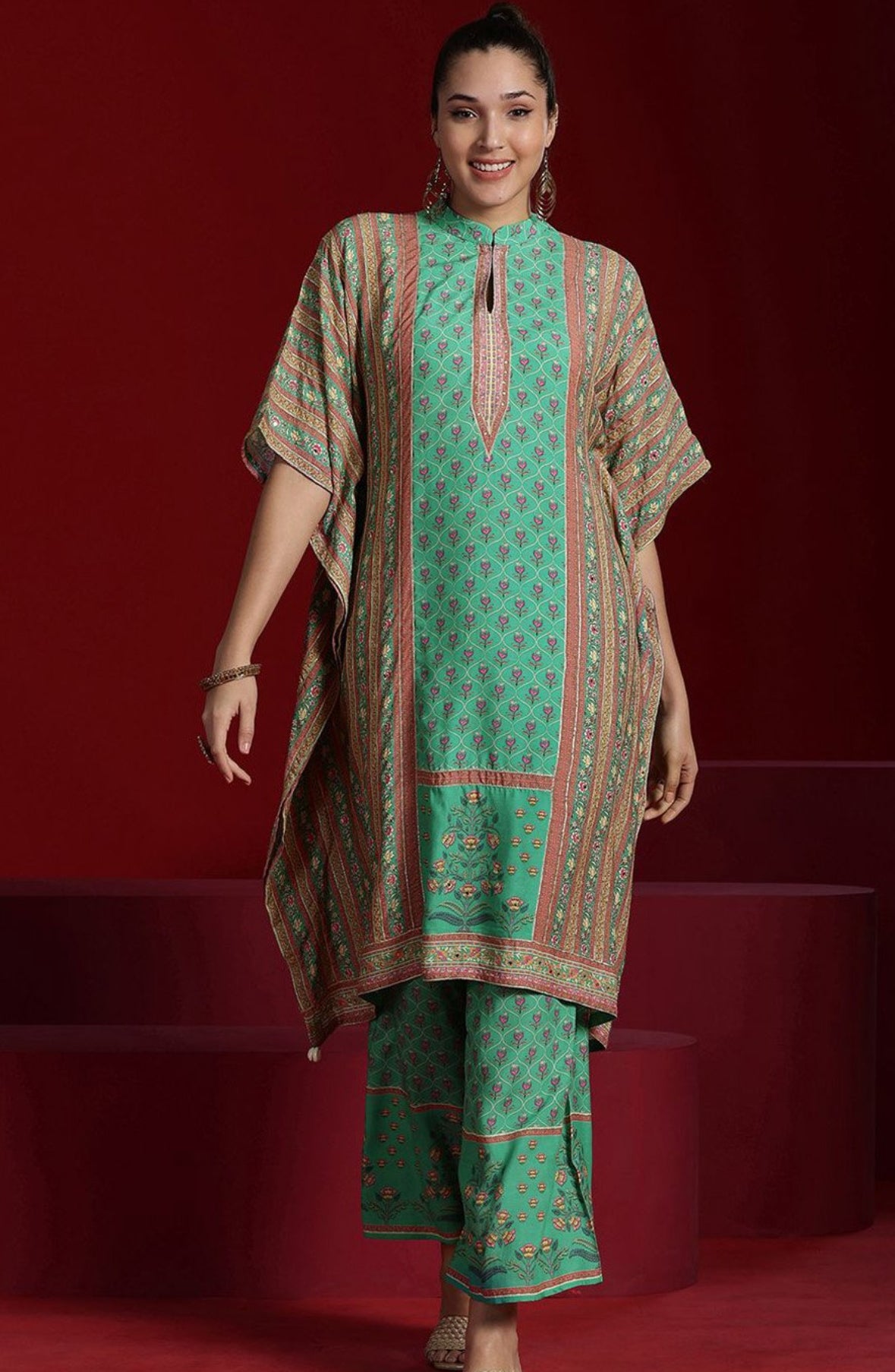 Silk Kaftan set