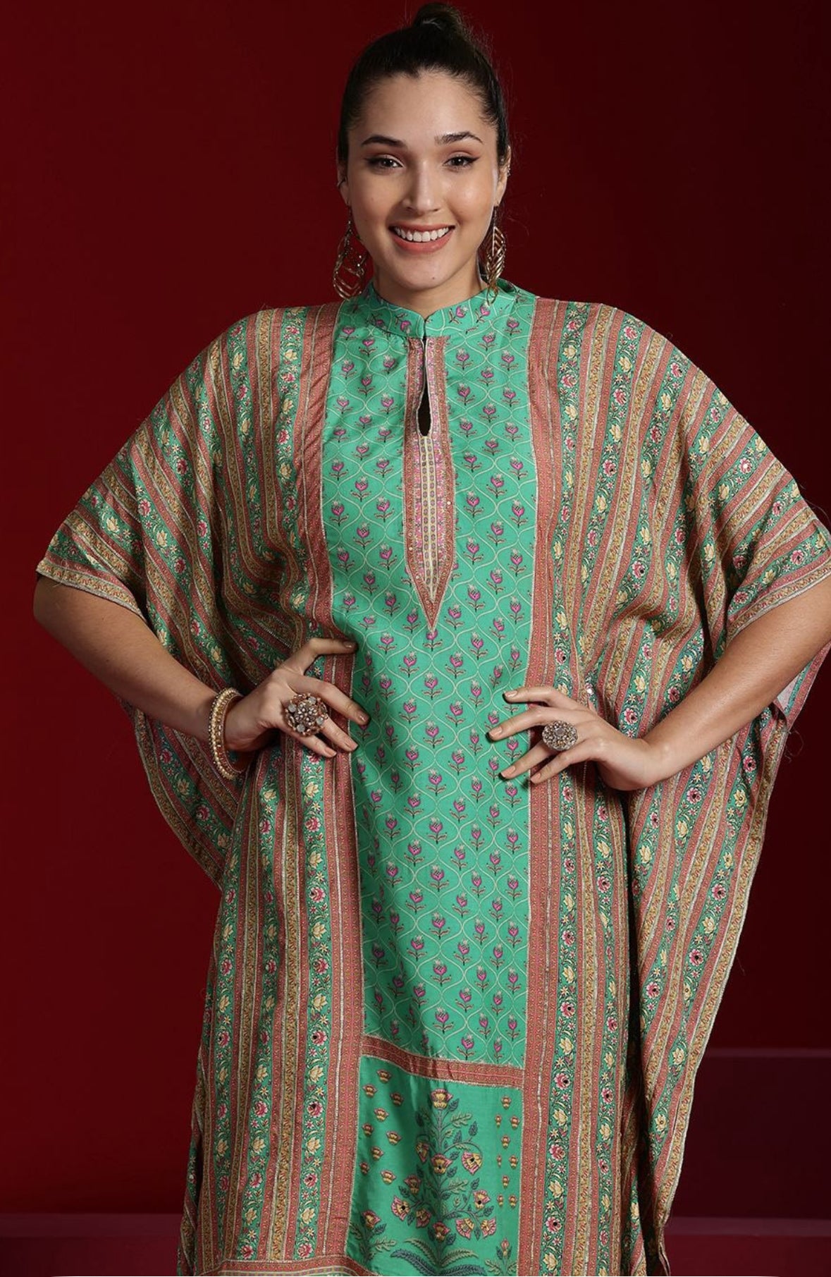 Silk Kaftan set