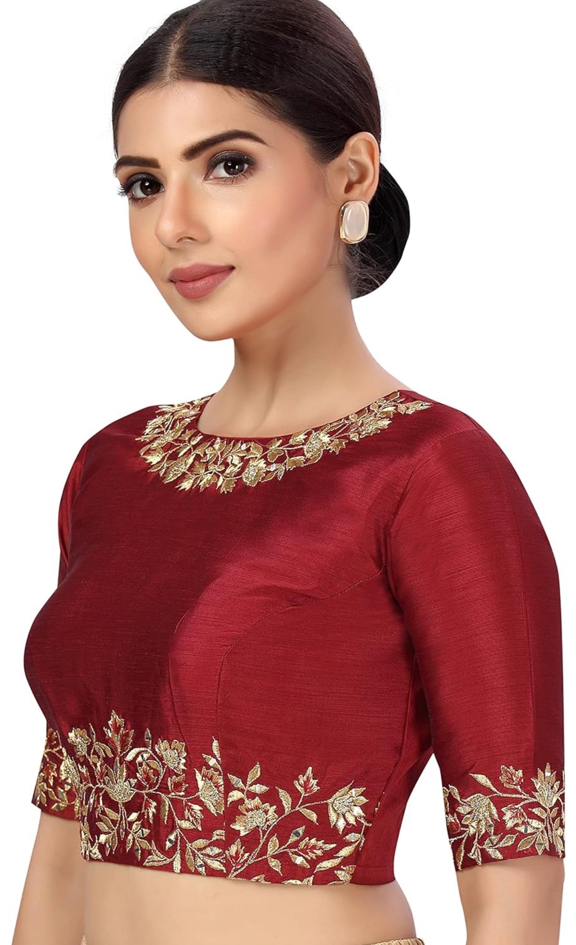 Marron silk blouse