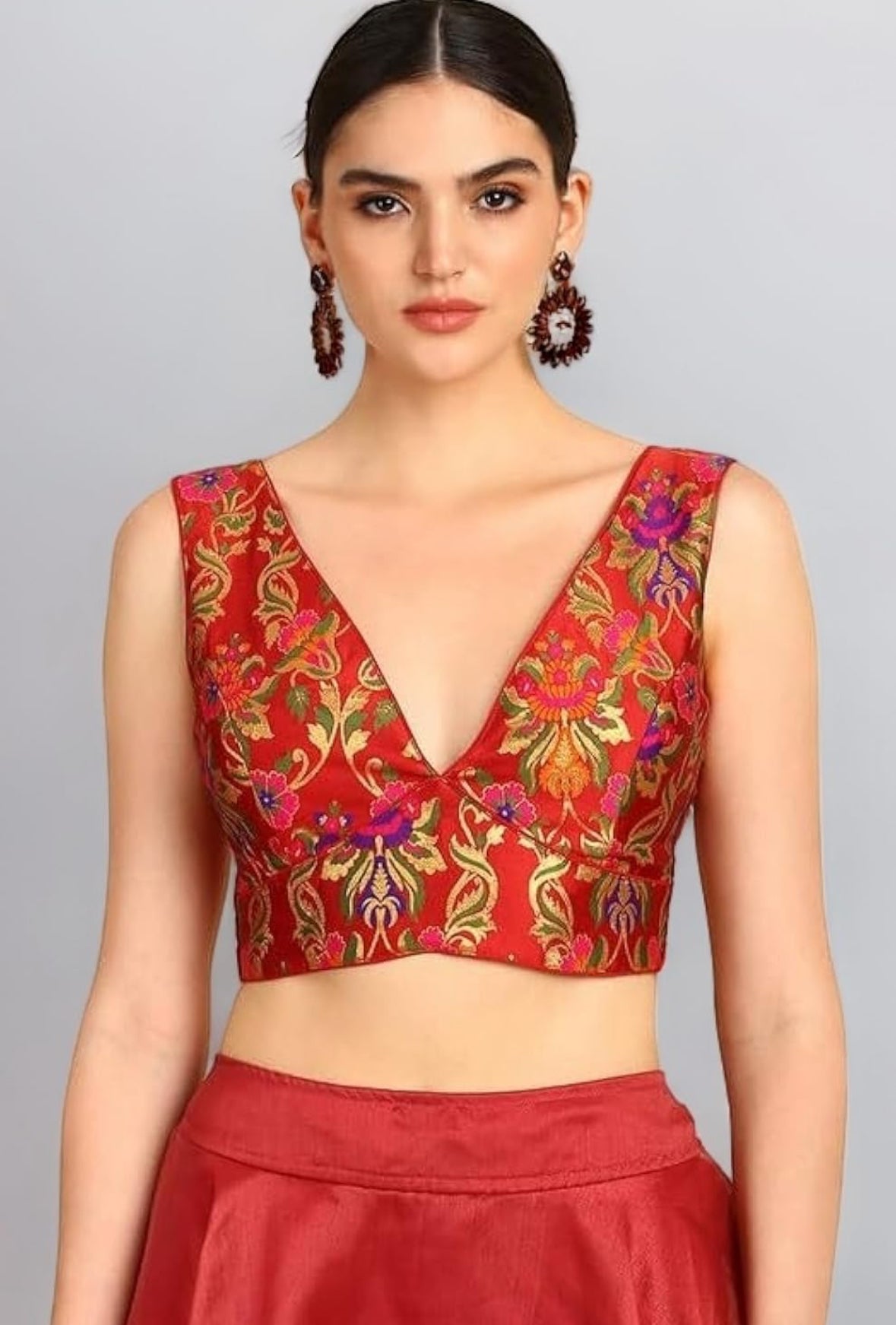 Silk V-Neck Blouse