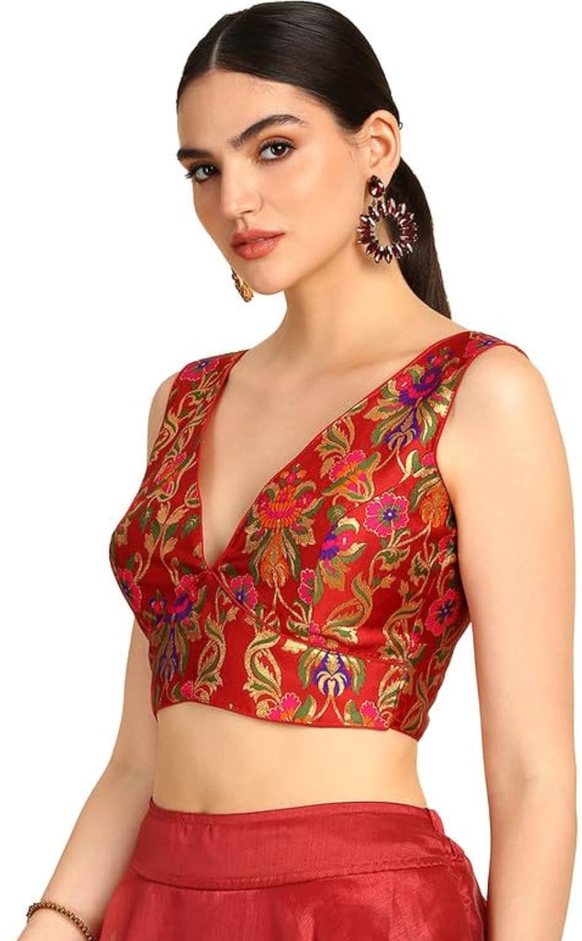 Silk V-Neck Blouse