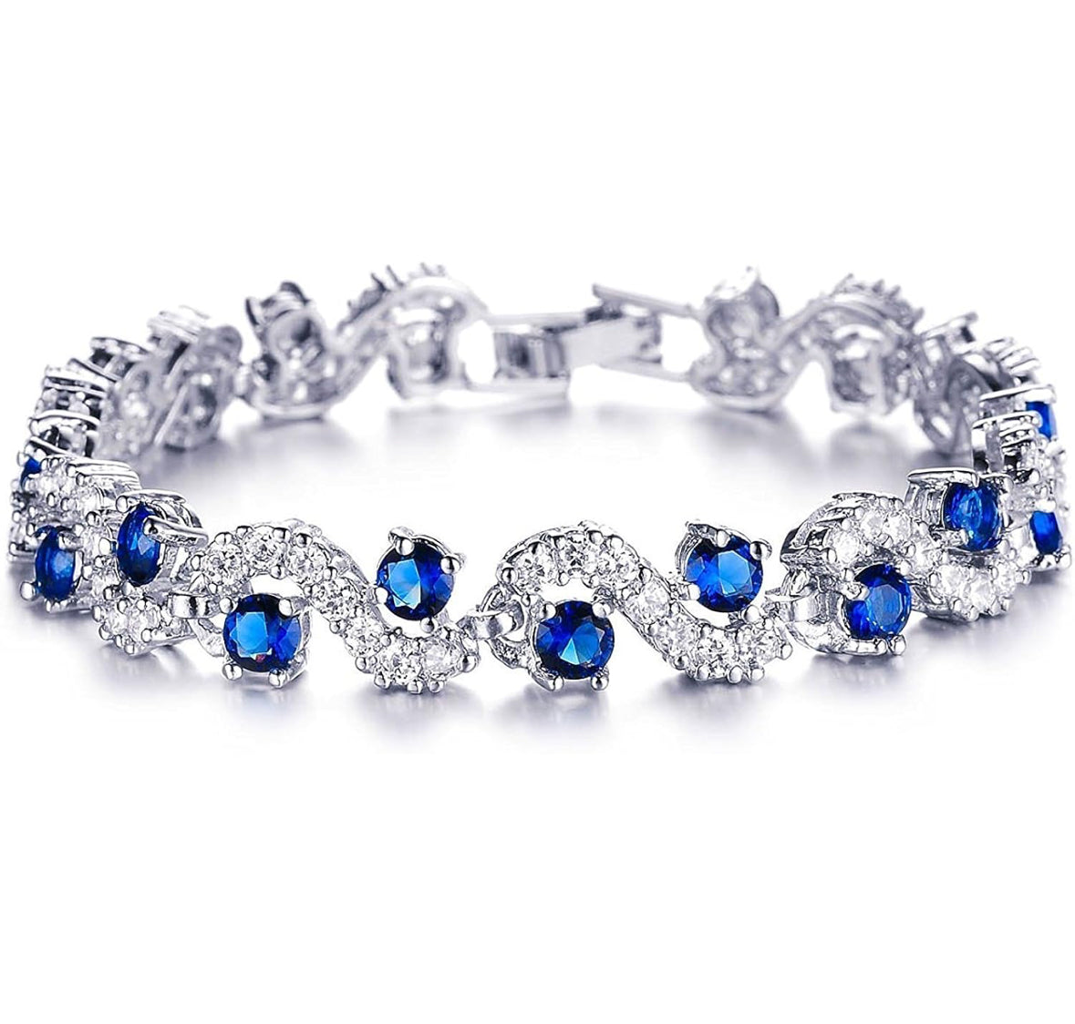 Sapphire diamond bracelet