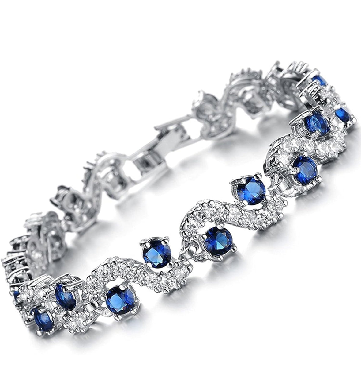 Sapphire diamond bracelet
