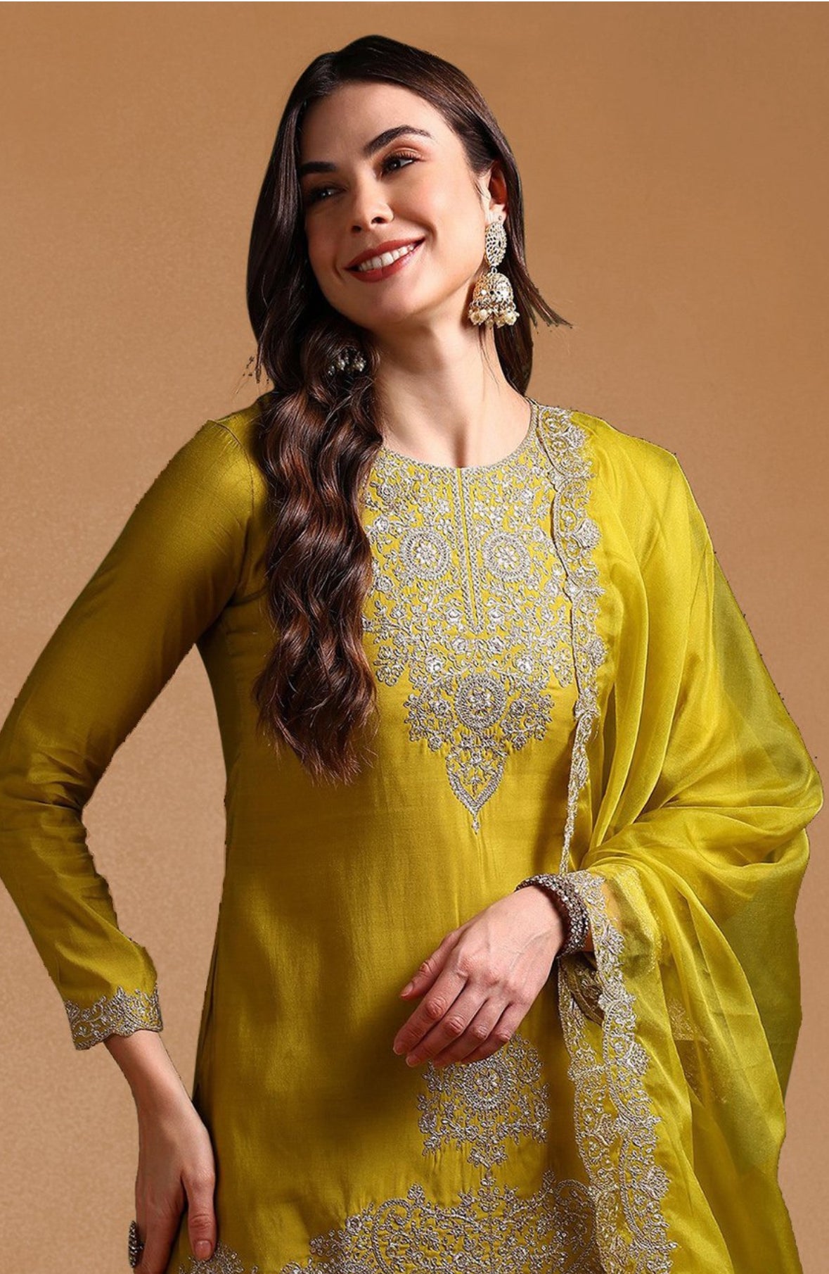 Silk Flared sharara set