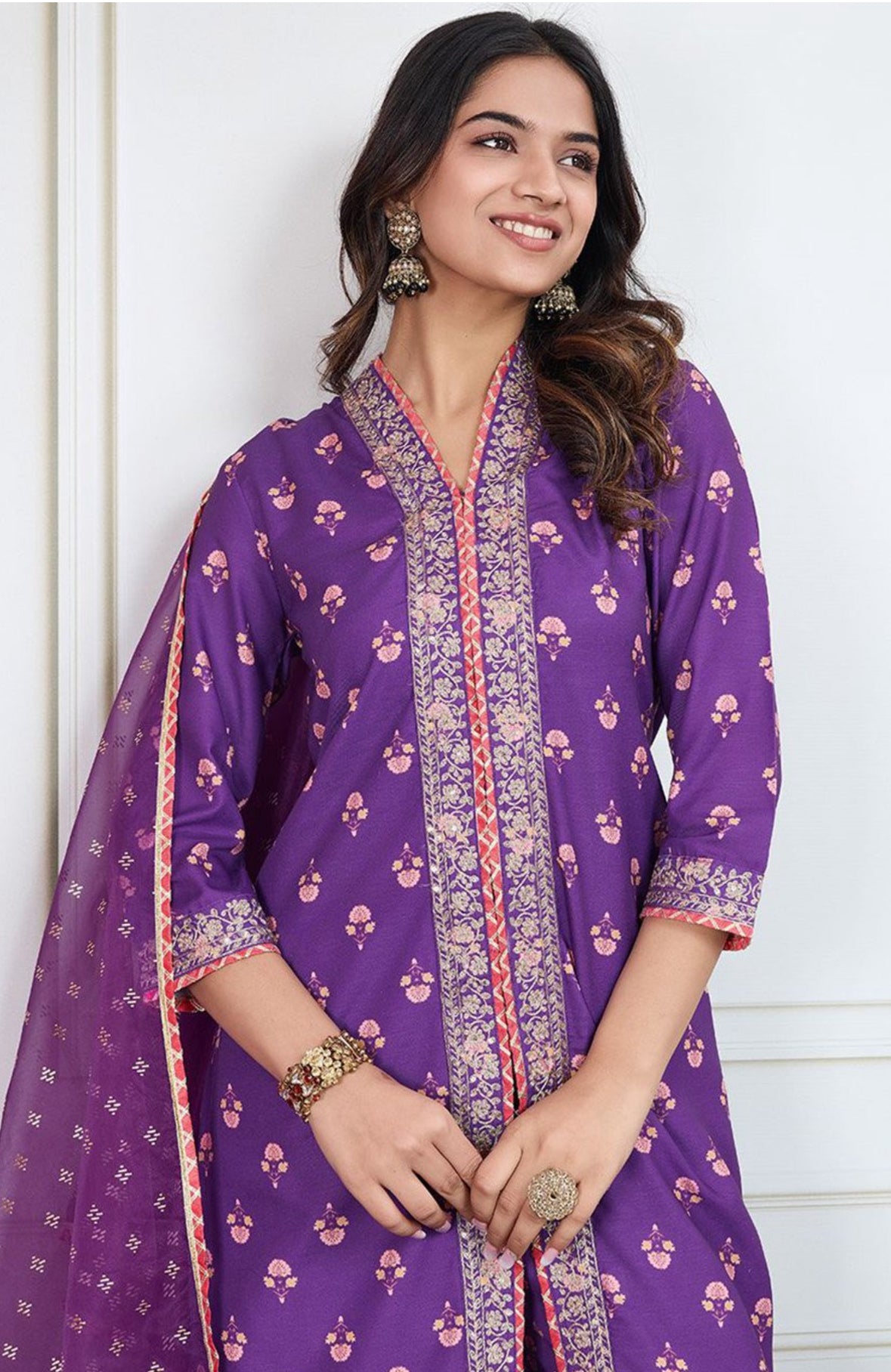 Festive Purple Sharara set