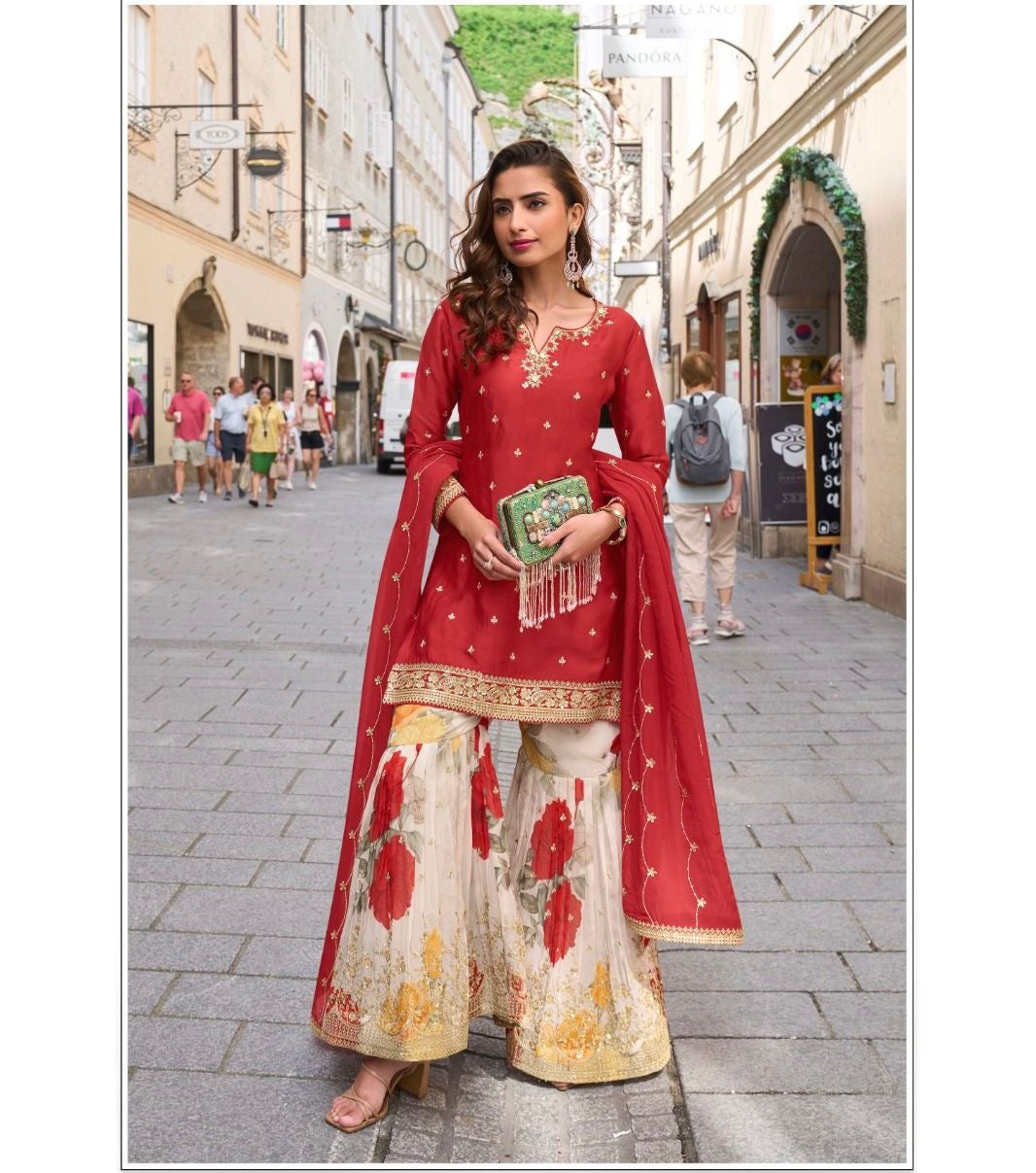 Floral Flared Shararas